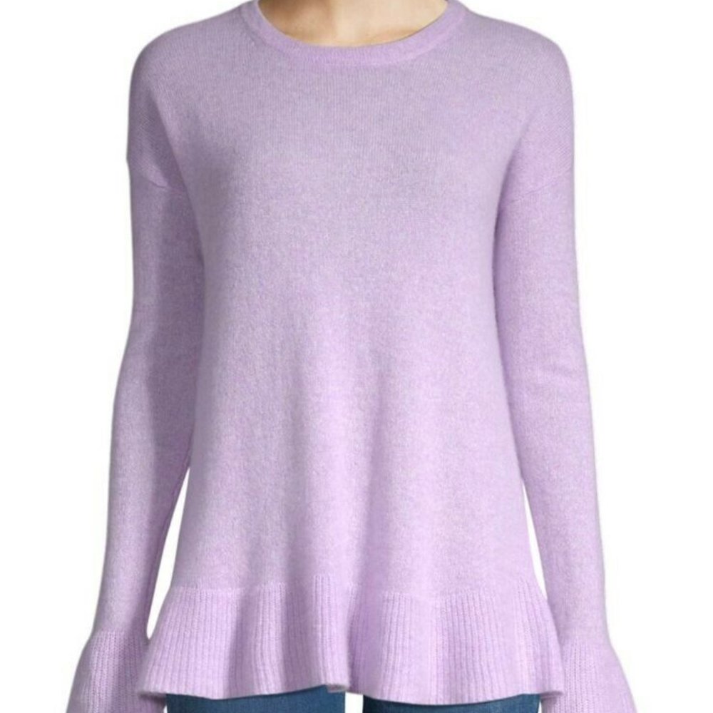 Lord Taylor cashmere grey blue sweater. small